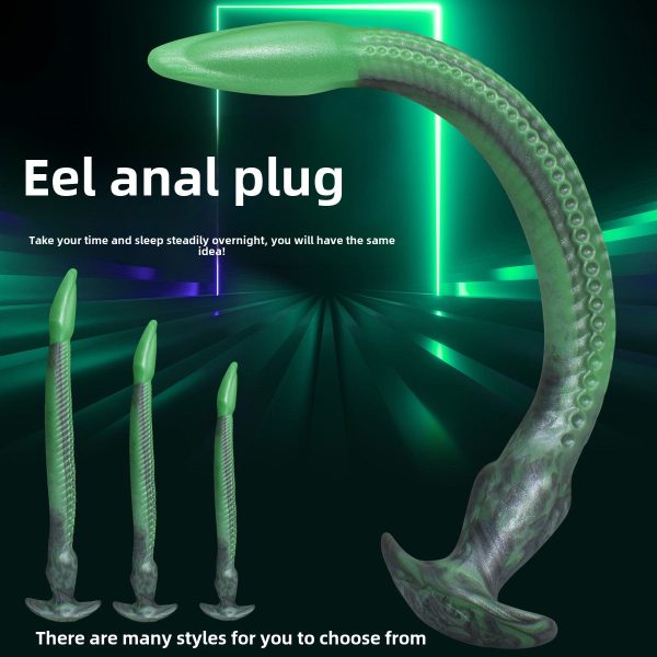 1_ff818e37-c5d9-4ae1-8dcb-0eaed47885c7.jpg Dark green eel, suitable for both vaginal and anal use