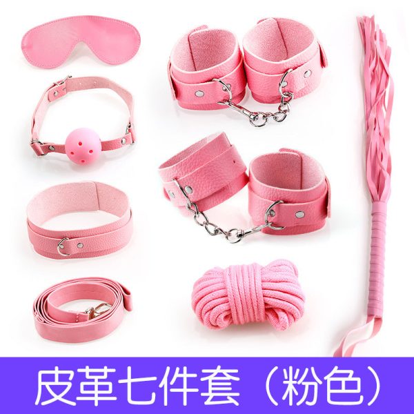 O1CN01wiPzMI1ok2oc3Y1hp__939665262-0-cib.jpg Bondage leather plush seven-piece set 7-piece set couple passion sex toys SM supplies